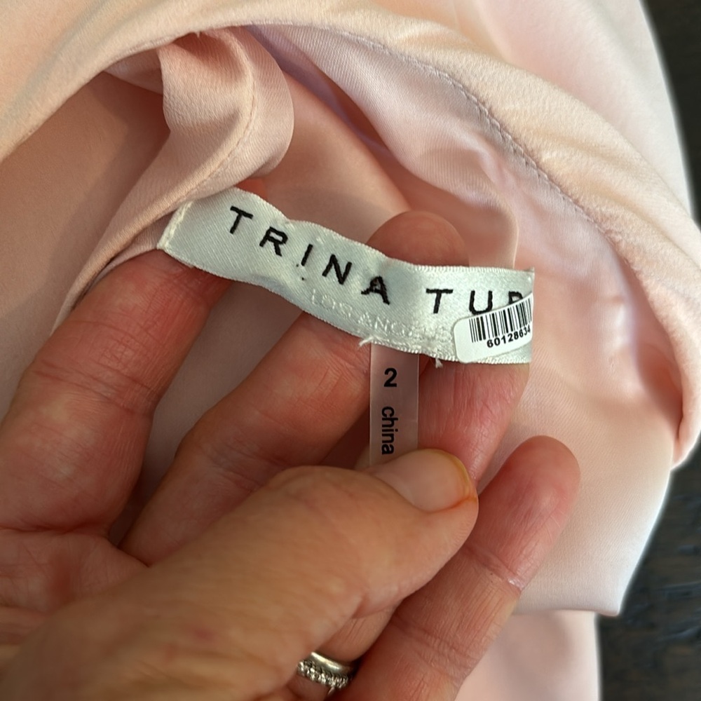 TRINA TURK Silk Botanical Dress Size 2 - Picture 8 of 10